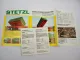 Original Prospekt Preisliste Stetzl EDK TK DK Kippanhänger 1990 Österreich