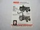Original Prospekt Rasspe Zwischenachs Mähwerk für Massey Ferguson Traktoren 1975