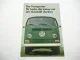 Original Prospekt VW T2 Transporter Bus Kastenwagen Pritschenwagen 1969