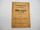 Original Triumph TWN Gemo 170 200 250 Einkolben Benzinmotor Ersatzteilliste 1956