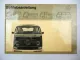 Original VW Bus T2 T2a Betriebsanleitung 1971 Transporter Handbuch Bedienungsanleitung