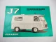 Peugeot J7 Krankenwagen Kleintransporter Prospekt 1967