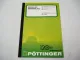 Pöttinger Druckluft Bremsanlage Ladewagen Betriebsanleitung Ersatzteilliste 1991