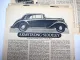Posten lose Seiten aus Zeitschriften Thema Auto Testberichte 1950/60er Jahre