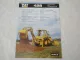Prospekt CATerpillar CAT 428 Baggerlader mit Schiebeschlitten 1989