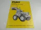Prospekt Fiat Calzolari 500 All 4 30 PS Allradlader Schaeff Frontlader ca 1964