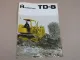 Prospekt IHC International Harvester TD-8 Laderaupe mit BD-281 62 PS Motor