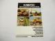 Prospekt Komatsu Raupen Bagger Radlader Lieferprogramm Deutschland 1985