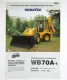 Prospekt Komatsu WB70A-1 knickgelenkter Laderbagger April 2000