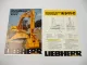 Prospekt Liebherr A R 911 Serie C Hydraulikbagger + Technische Daten 1977/79