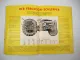 Prospekt Massey Ferguson TE-D TE-F Schlepper Anbaugeräte 1954