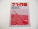 Prospekt Ruston Bucyrus 71-RB Schwerlast Raupenkran Ausrüstung 1970er Jahre