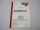 Rauch Axera H Düngerstreuer Betriebsanleitung Bedienungsanleitung 2002
