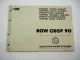 Same Row Crop 90 Schlepper Ersatzteilliste Ersatzteilkatalog 1991