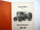 Schlüter AS22 Dieselschlepper Ersatzteilliste Ersatzteilkatalog 1950er Jahre