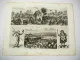 Stahlstich Nürnberg Kulturgeschichte Schützenfest Dorfkirchweihe ca. 1870
