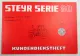 Steyr Traktor 8070 Kundendienstheft Scheckheft Serie 80 Auslieferung 1991