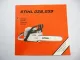 Stihl 029 039 Motorsäge Montage Betriebsanleitung Sicherheit Wartung 1992