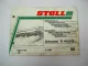 Stoll R1400S Schwader Betriebsanleitung Ersatzteilliste 1998