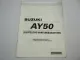 Suzuki AY50 K1 WRK1 2001 Nachtrag Werkstatthandbuch Reparaturanleitung Schaltplan
