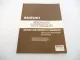 Suzuki Grand Vitara SQ 416 420 625 2001 Werkstatthandbuch H25 G16 J20 Motor Tempomat