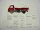 VW MAN 9.136 FK LKW Frontlenker Kipper mit D0226 Motor Prospekt 1970er Jahre