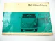 VW T1 Transporter Bulli Betriebsanleitung Bedienungsanleitung Wartung 8/1966