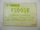 Yamaha FS80SE Betriebsanleitung Bedienungsanleitung Owners Manual 1980