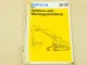 Zeppelin ZR28 Raupenbagger Bedienungsanleitung Betriebsanleitung Wartung 1991