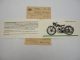 Zündapp DB202 7,5PS 200ccm Motorrad Prospekt Rechnung 1952