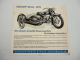 Zündapp KS601 28PS Motorrad Prospekt 1950er Jahre
