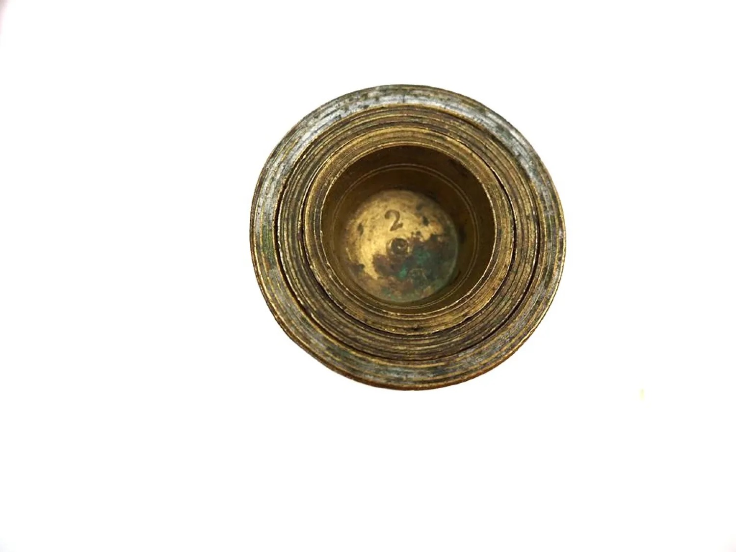 10 Apothekengewichte Steckgewichte 1864 16 Loth unvollständig