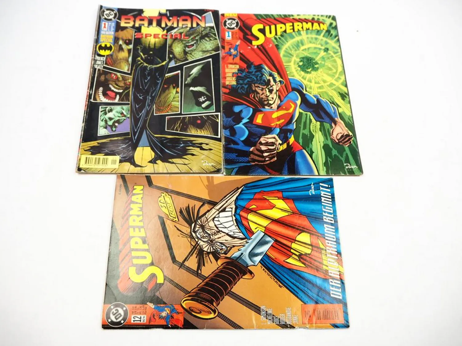 10 Comics Batman Superman Captain Future Gebrauchter Zustand