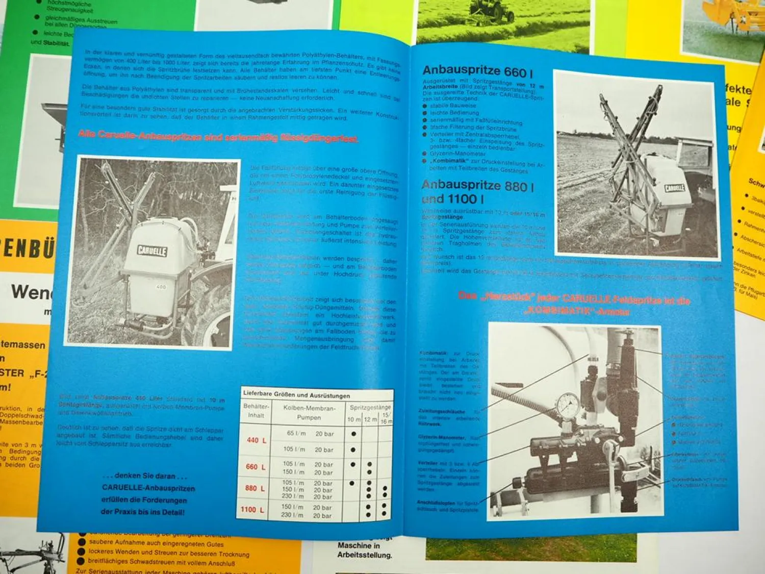 10x Original Prospekt Ibbenbürener Landmaschinen Landtechnik ca. 1980er Jahre