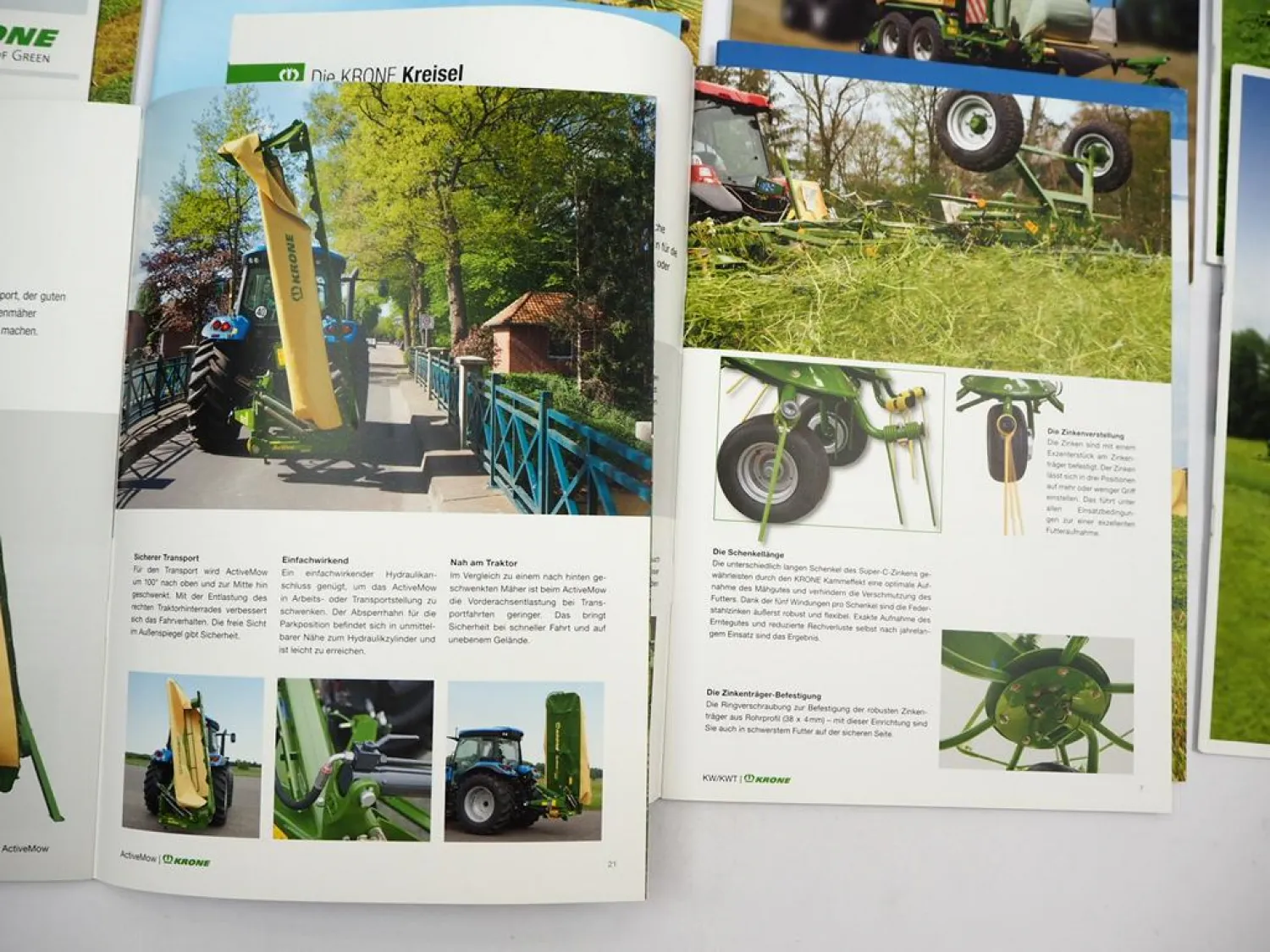 10x Original Prospekt Krone Landtechnik Mähwerk Schwader Presse 2017-19