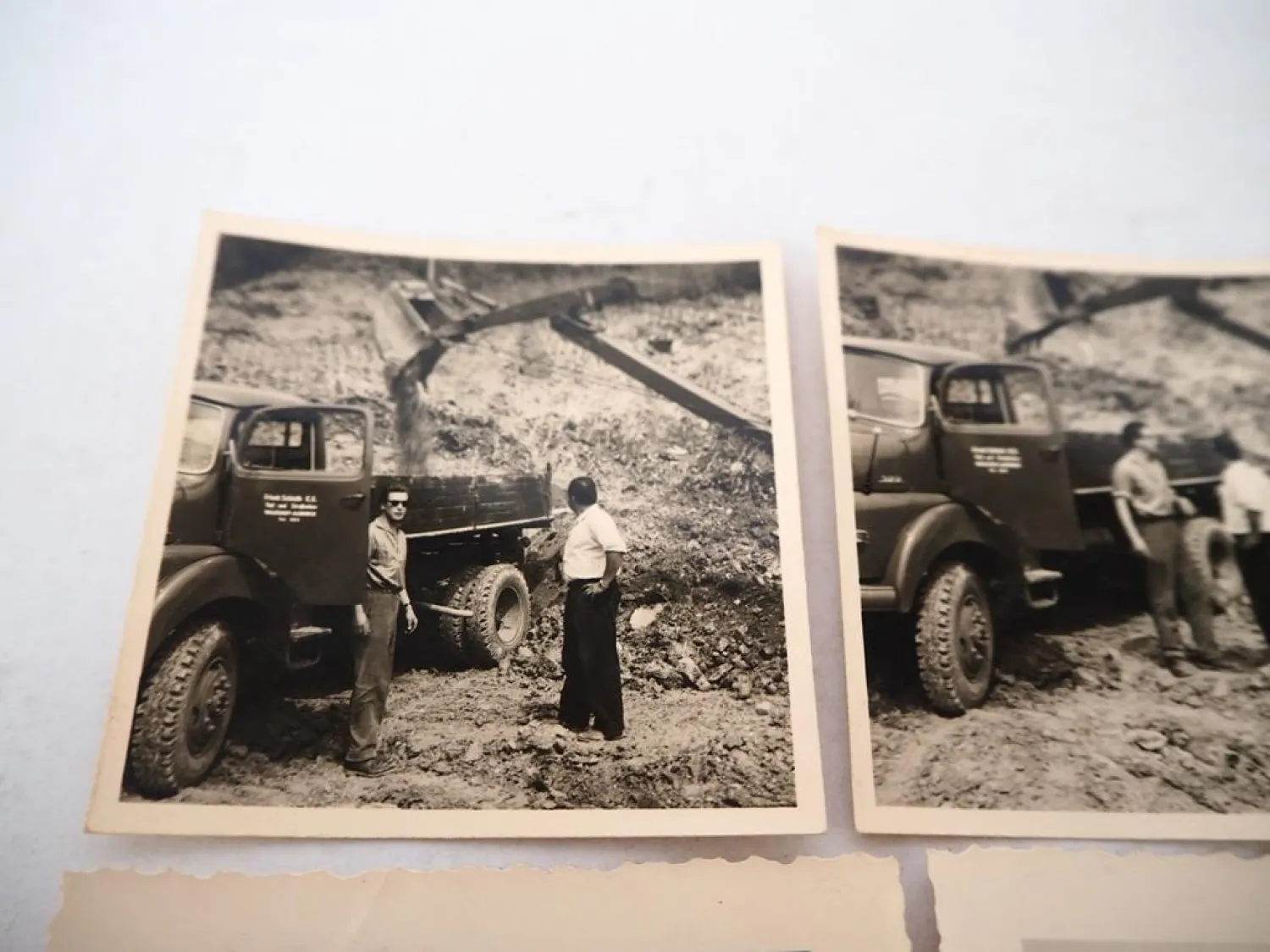 11 Fotos KFZ LKW Raupe Unfall Auto Firma Schleith in Waldshut 1950er Jahre
