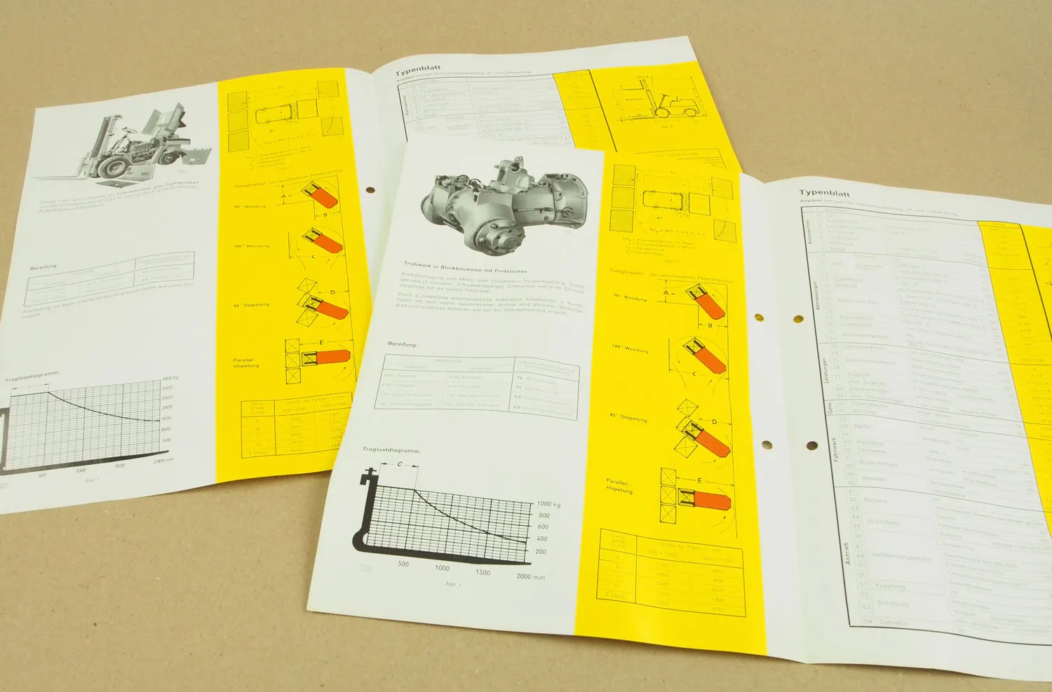 11 Prospekte MIAG Braunschweig Stapler DFG LM Diesel Elektro + Typenblatt 70er