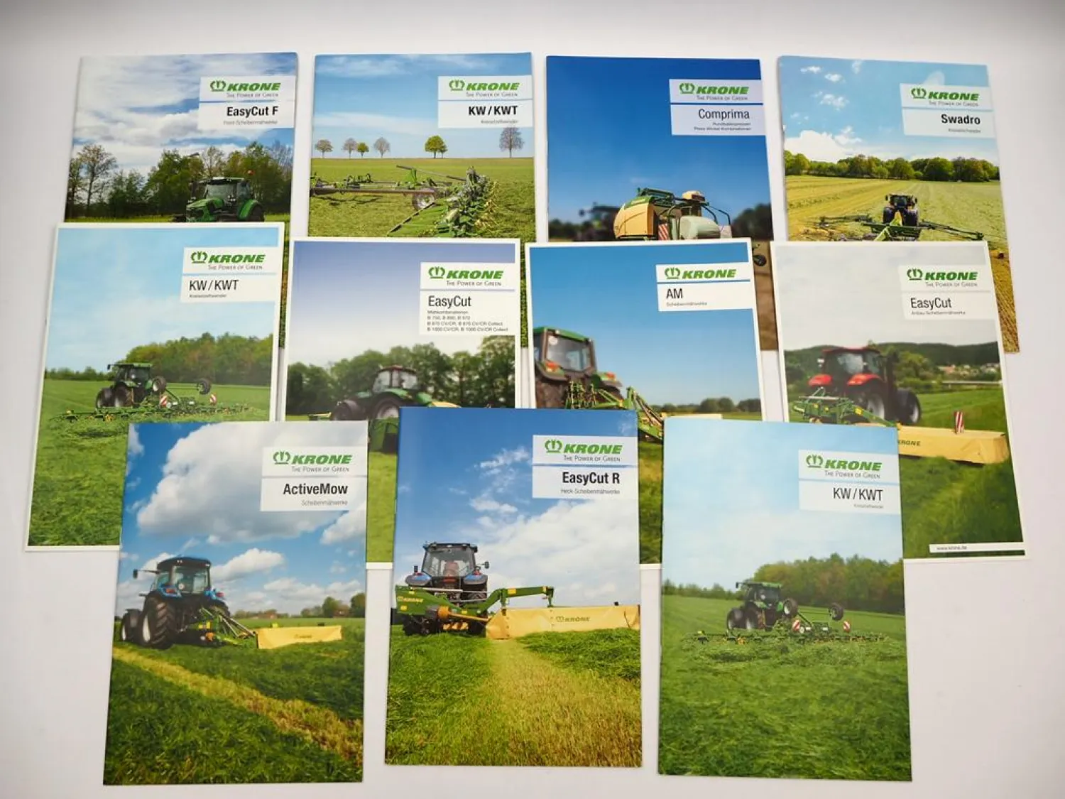 11x Original Prospekt Krone Landtechnik Mähwerk Schwader Presse 2015 bis 2019