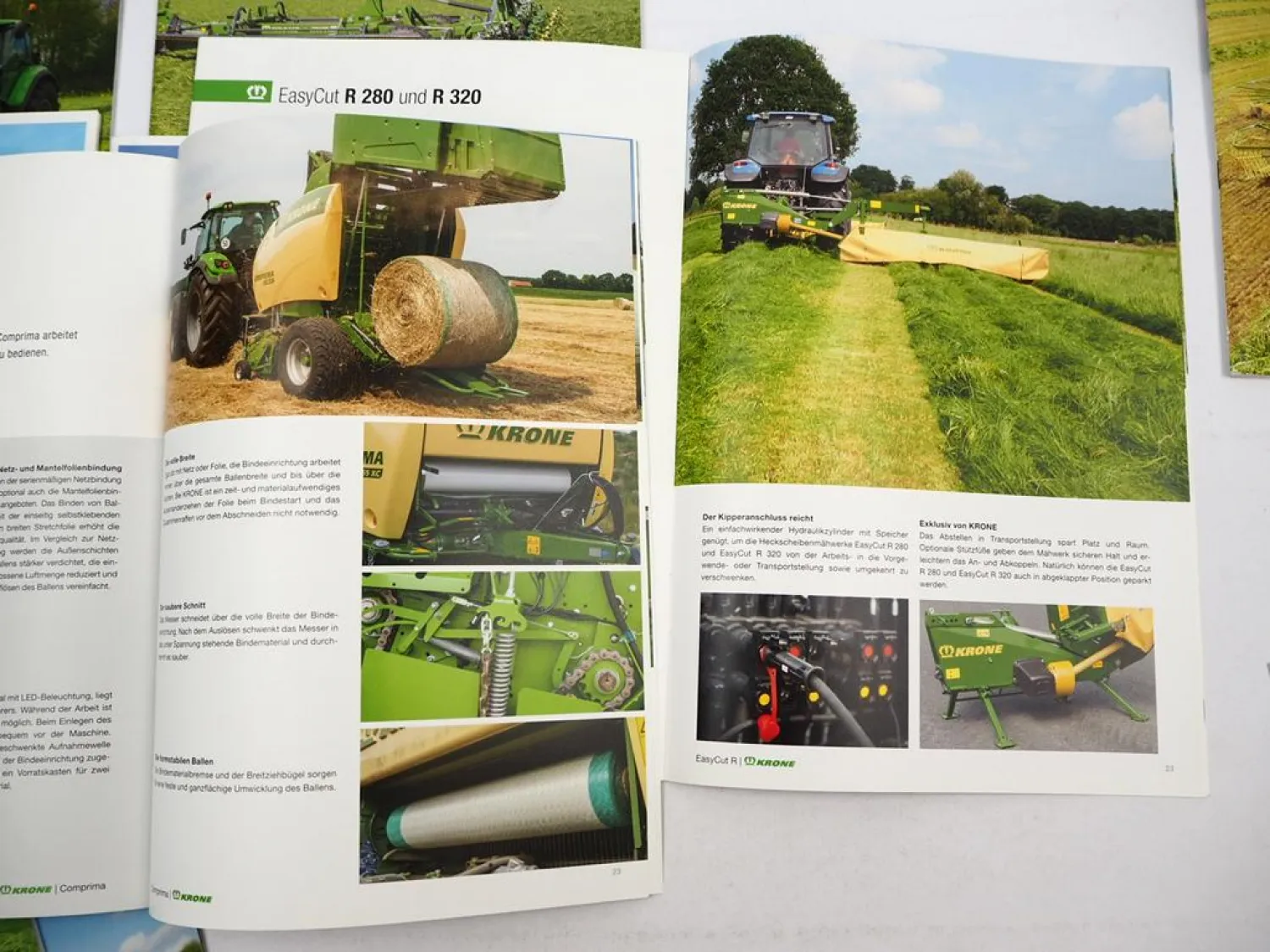 11x Original Prospekt Krone Landtechnik Mähwerk Schwader Presse 2015 bis 2019