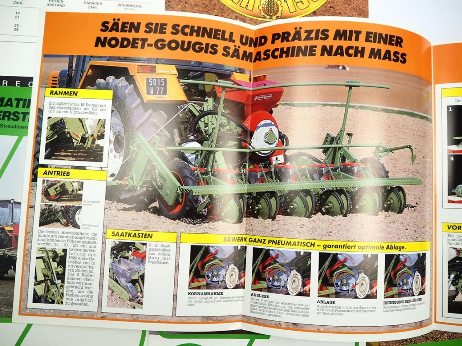 11x Original Prospekt Preisliste Mappe Nodet Gougis Landtechnik 1980/90er Jahre