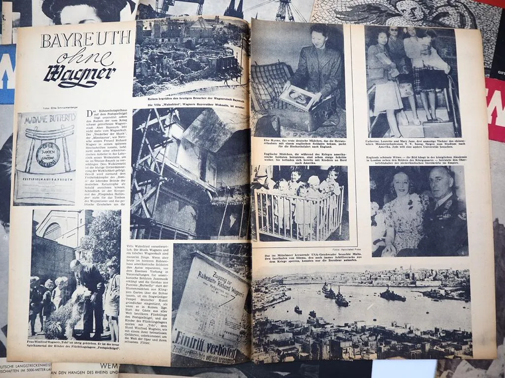 11x Zeitschrift Das Weltbild Drei Brücken Verlag Mainz 1946/47