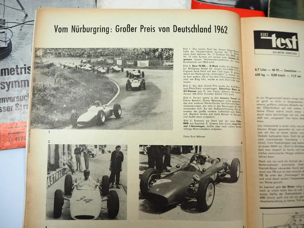 11x Zeitschrift Motor Rundschau Jahrgang 1960 bis 1965 PKW LKW Motorrad
