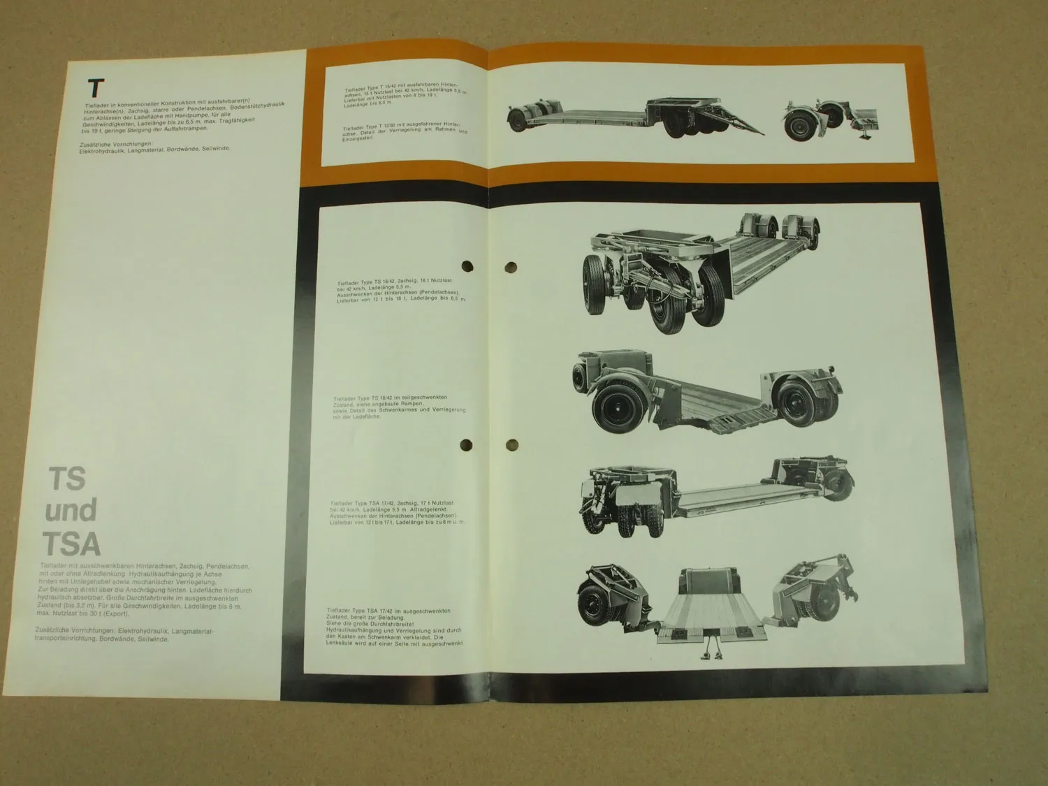 12 Prospekte Goldhofer Tieflader TÜ TTÜ TT TÜP Spezialtransporte Schwertransport