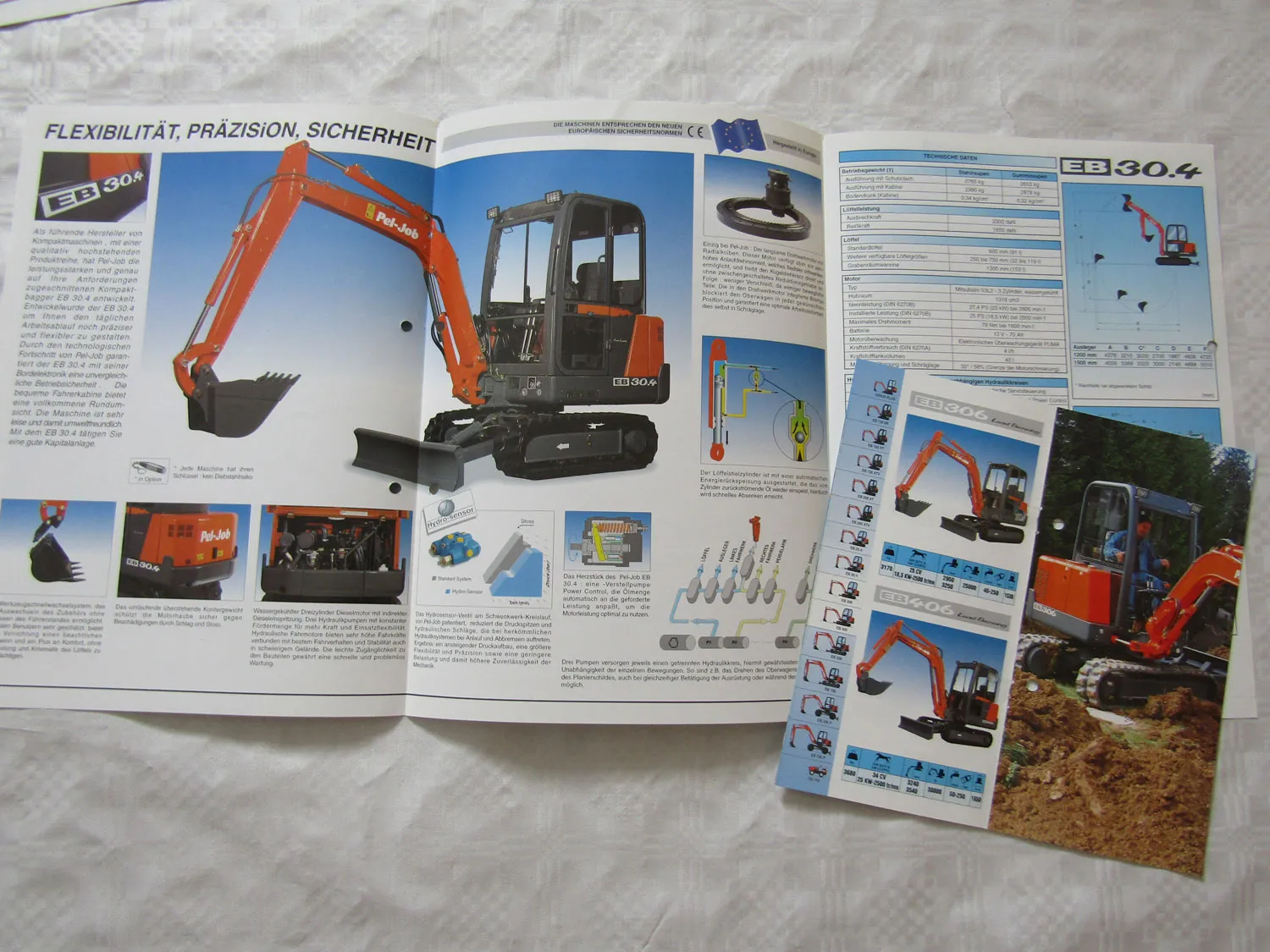 12 Prospekte Pel-Job EB 25.4 406 306 30.4 706P 506 150 200 Minibagger 1997/98