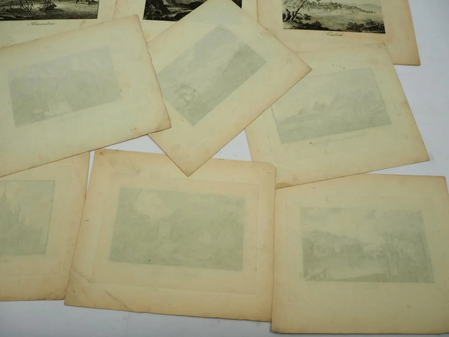 12x alter Stich Motiv weltweit Mexiko Havanna Rio Quebeck ca. 1830 J. Blaschke