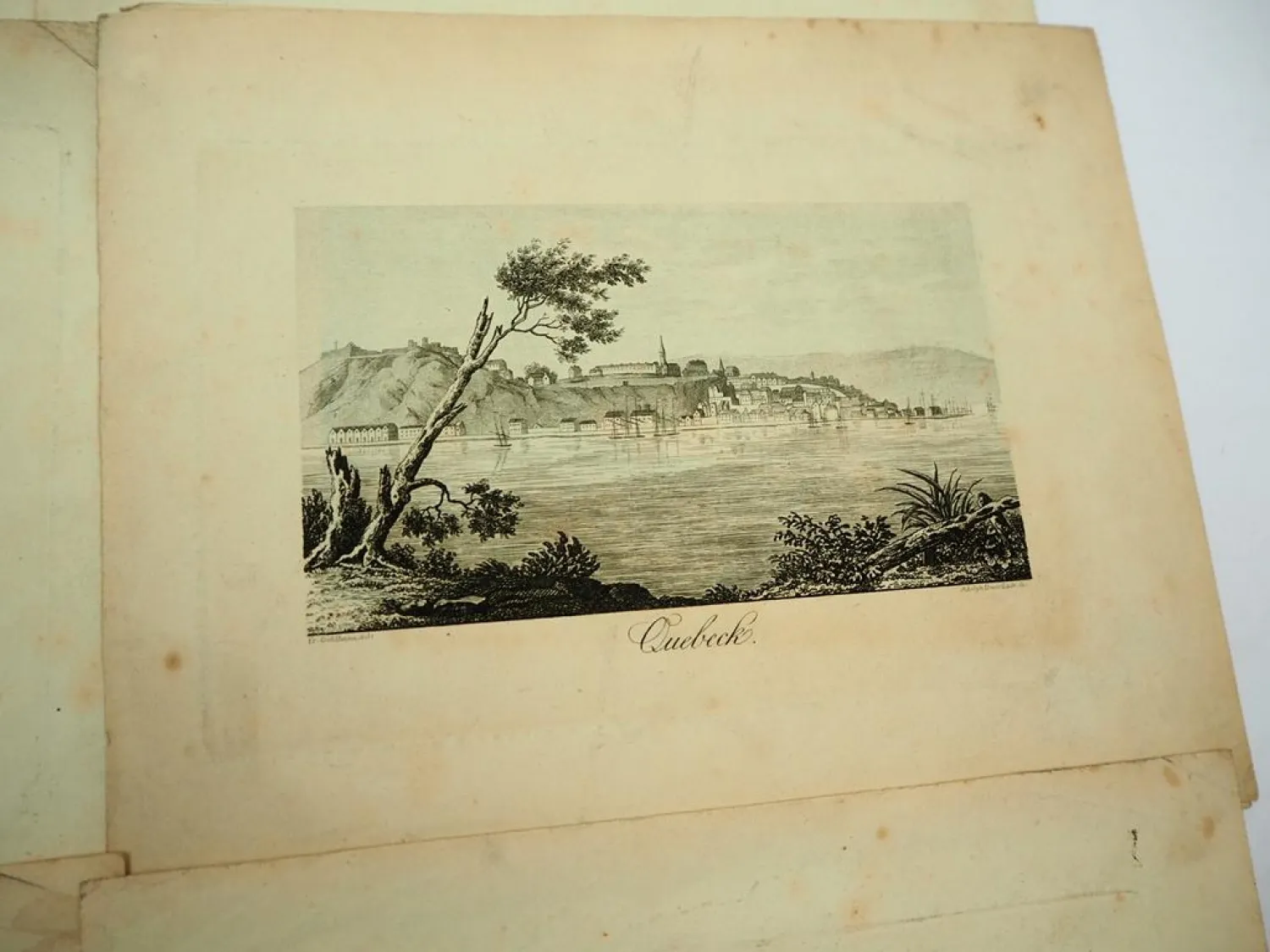 12x alter Stich Motiv weltweit Mexiko Havanna Rio Quebeck ca. 1830 J. Blaschke