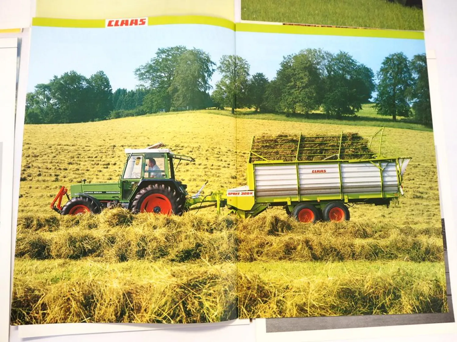 12x Original Prospekt Claas Landtechnik Ladewagen Pressen 1980/90er Jahre