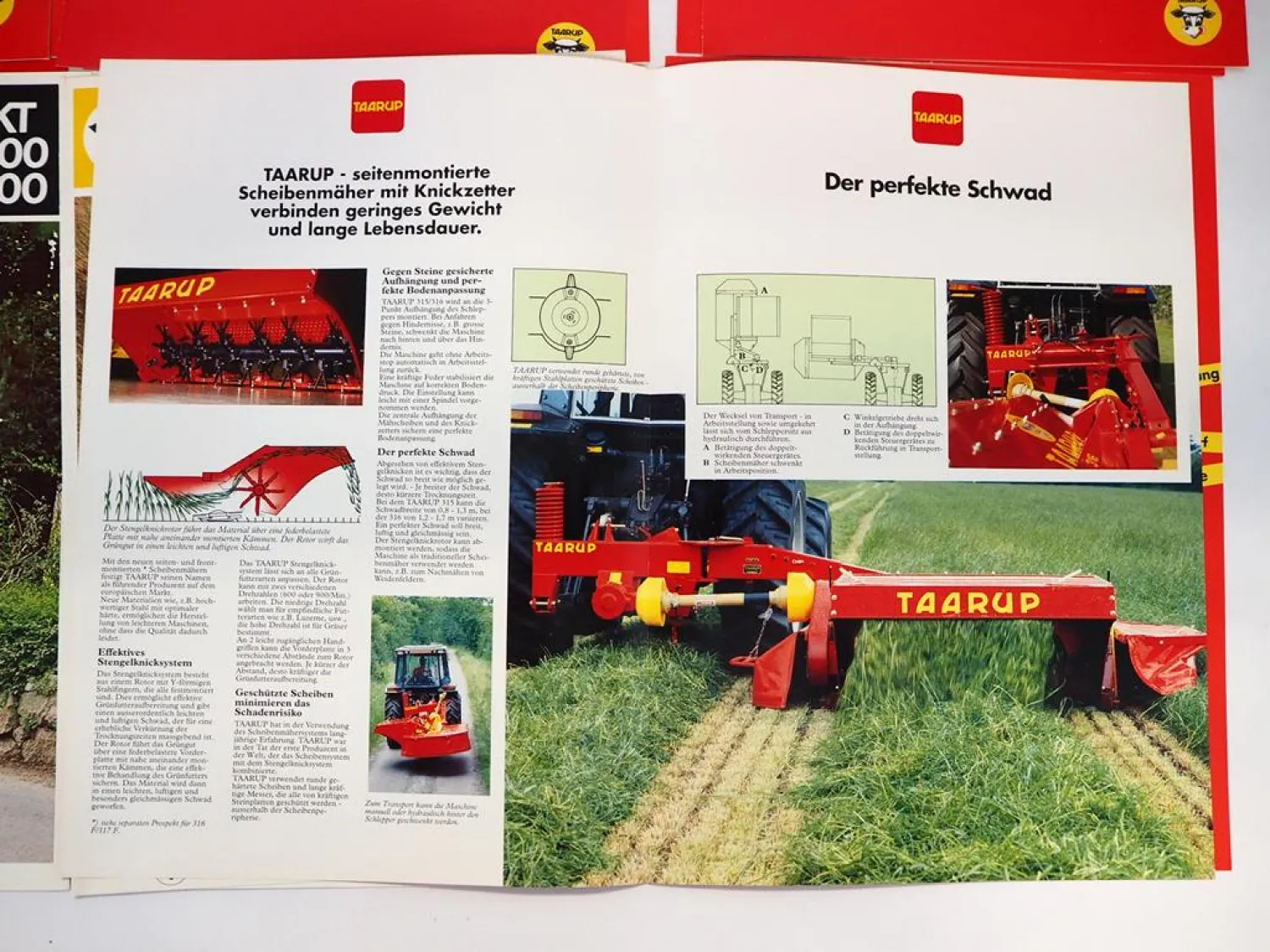 12x Original Prospekt Mappe Preisliste Taarup Landtechnik Produktprogramm 1990er