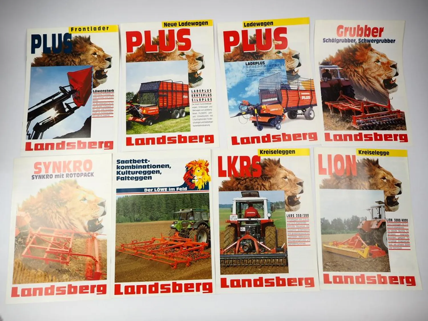 13x Original Prospekt Mappe Landsberg Nodet Gougis Landtechnik 1990er J.