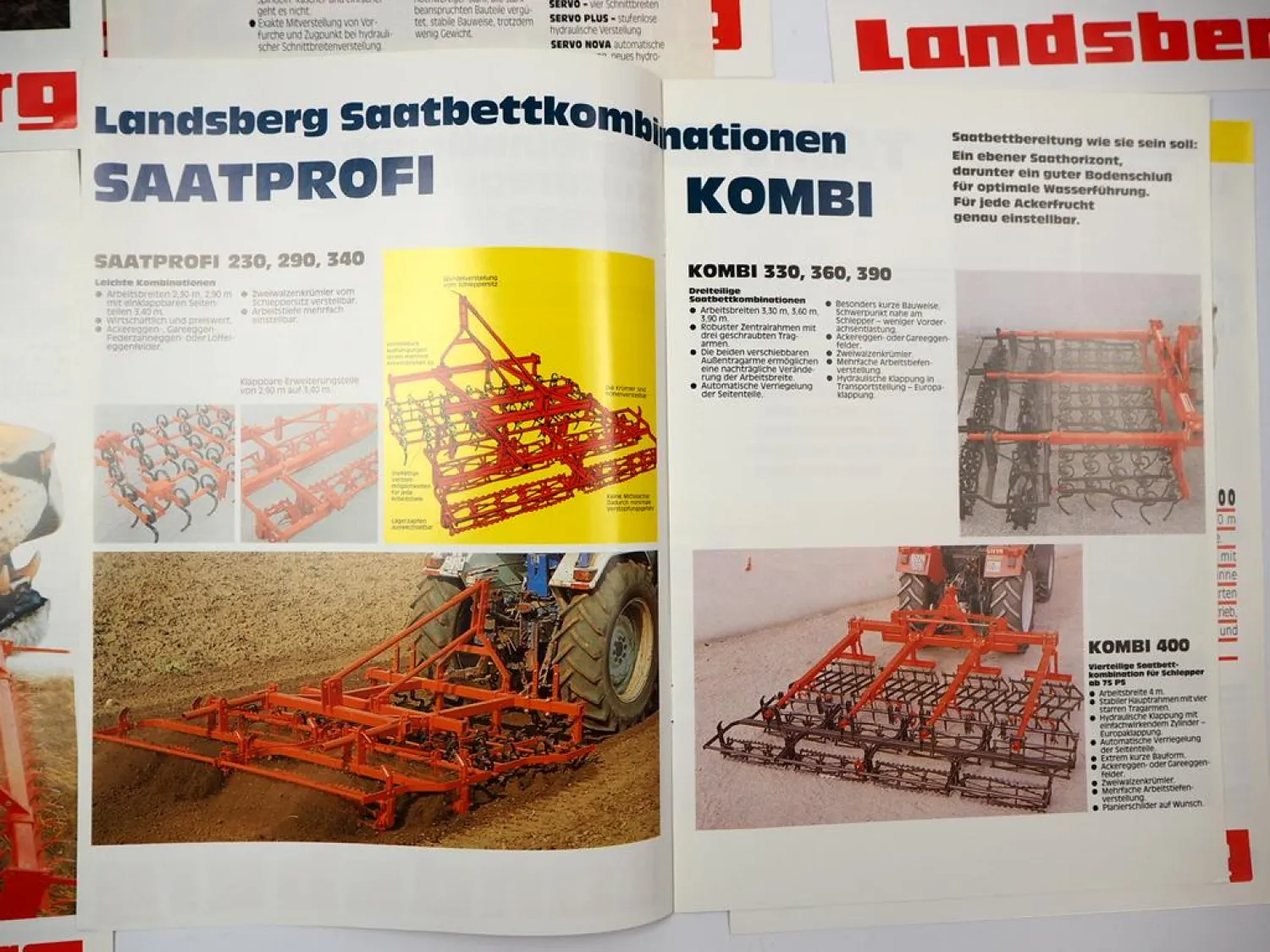 13x Original Prospekt Mappe Landsberg Nodet Gougis Landtechnik 1990er J.